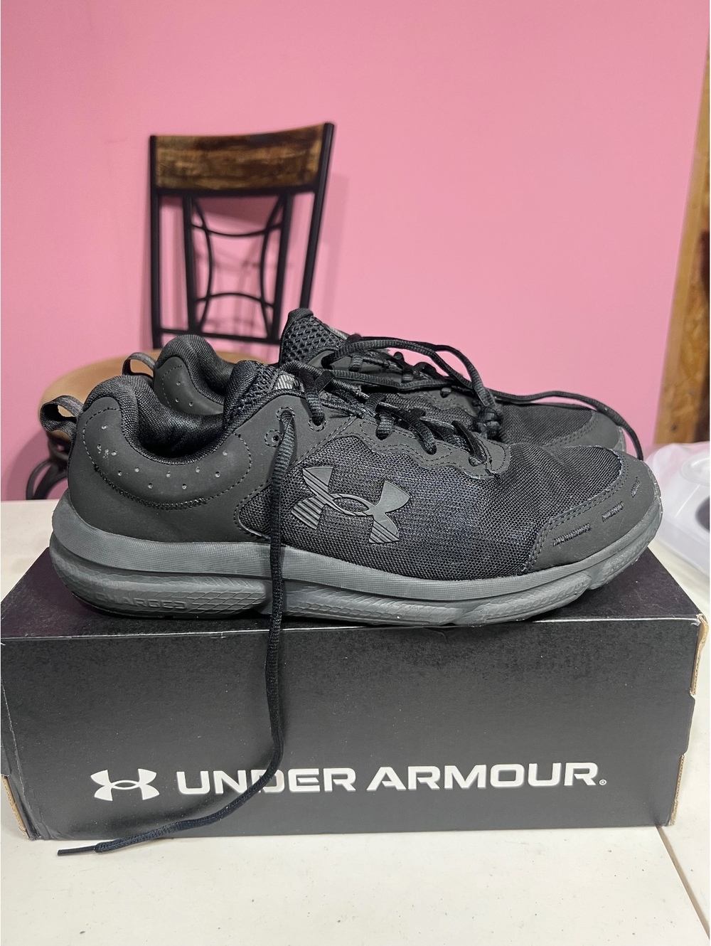 Under Armour Black Athletic Sneakers Size 12